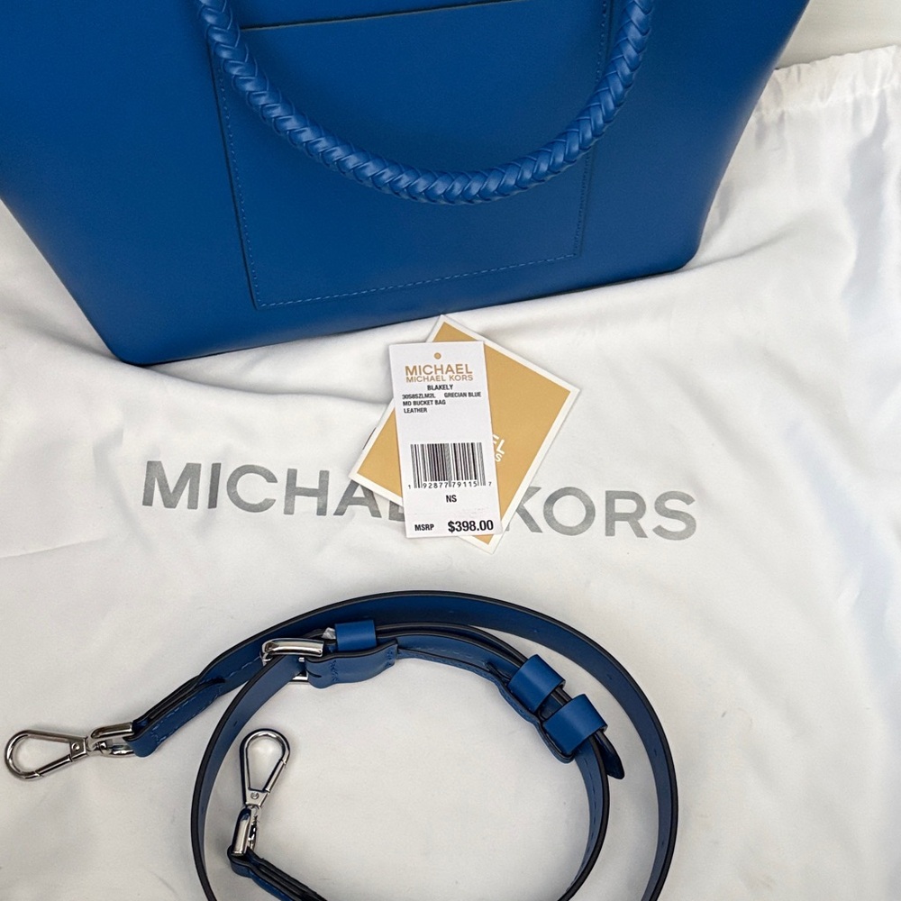 Michael Kors Royal Blue Tote Bag - Picture 4 of 4